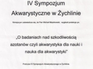 IV Sympozjum Akwarystyczne w Żychlinie (Żychlin, 2014)